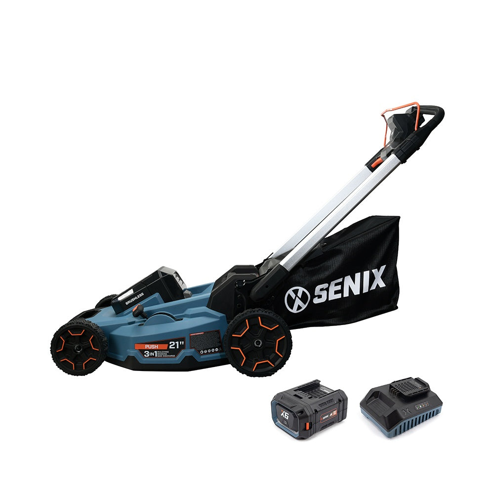 X6 60V Brushless 53cm (21") Push Lawn Mower Kit