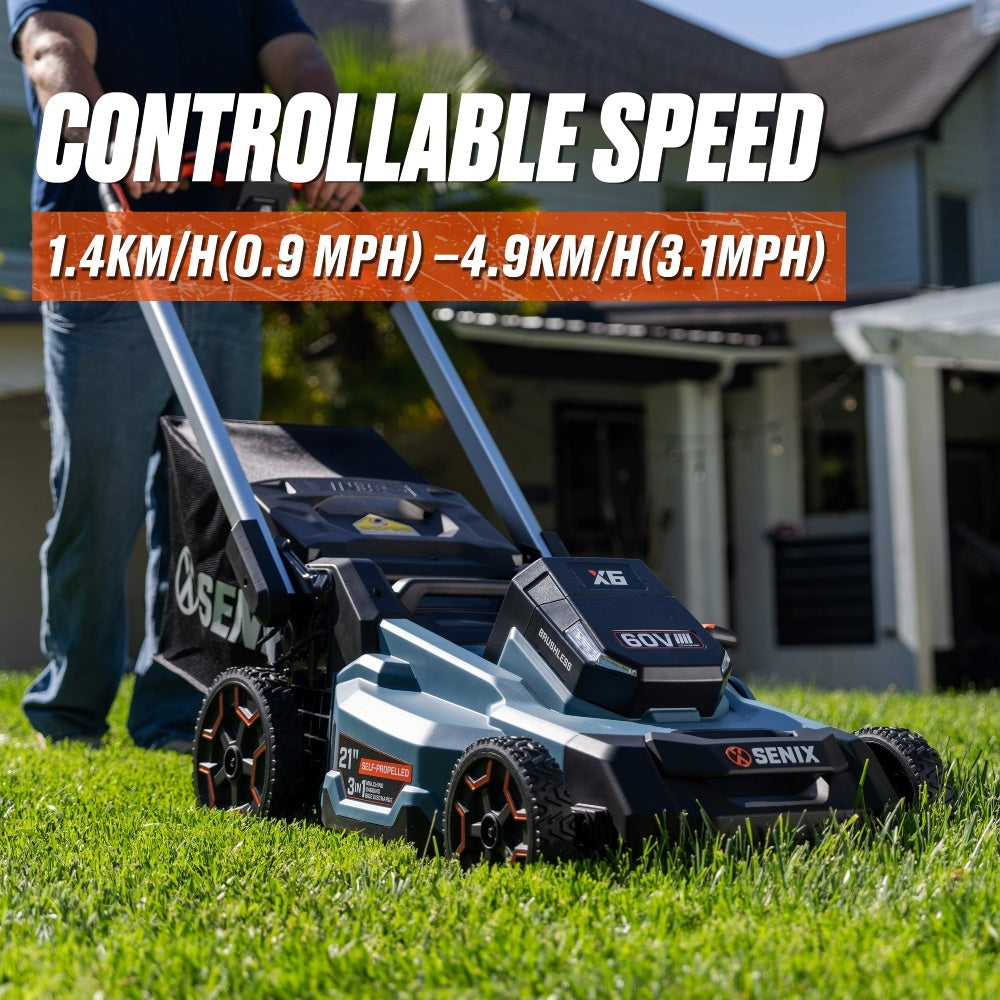 X6 60V Brushless 53cm (21") Self-Propelled Lawn Mower Kit