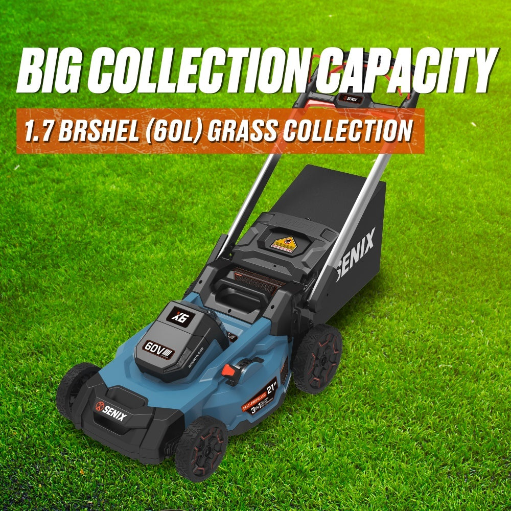 X6 60V Brushless 53cm (21") Self-Propelled Lawn Mower Kit