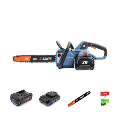 X6 60V Brushless 40cm (16") Rear Handle Chainsaw Kit