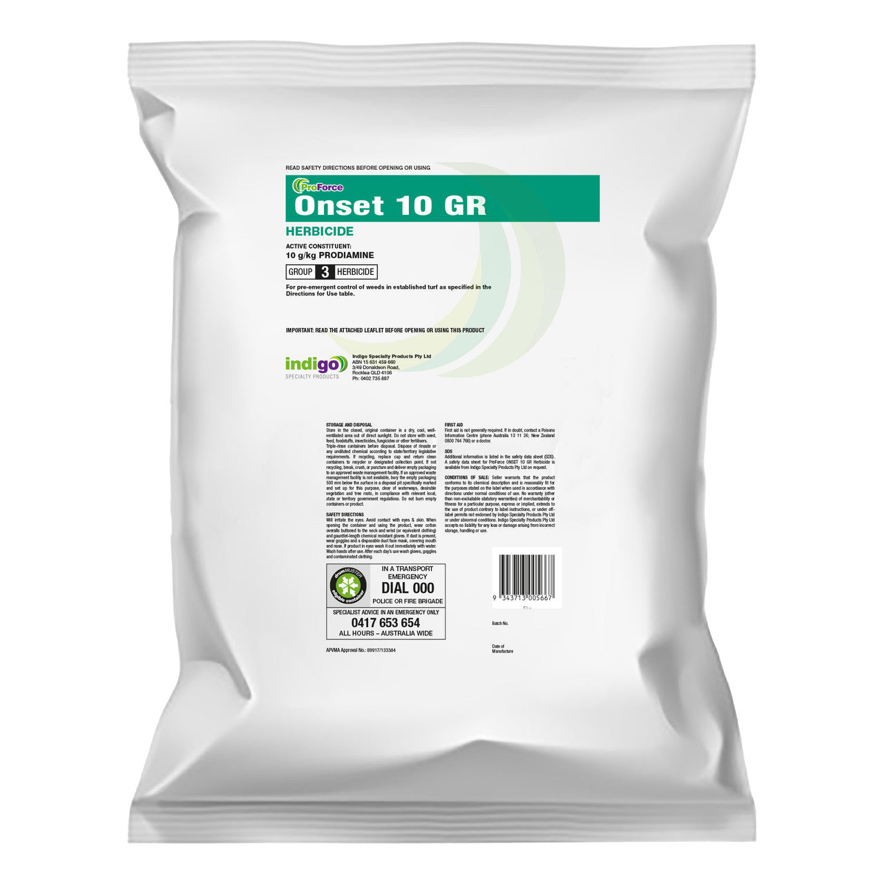 Indigo ProForce Onset 10 Gr Herbicide