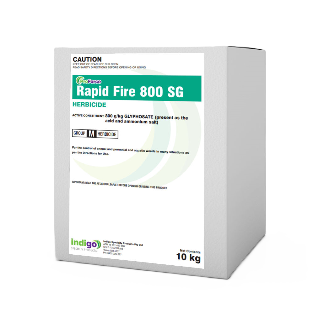 rapid herbicide Indigo ProForce Rapid Fire 800Sg Herbicide 10Kg – Turf Group Australia