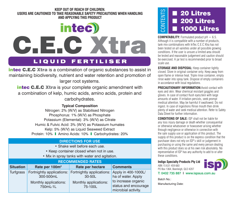 Intec C.E.C. Xtra Liquid Fertiliser