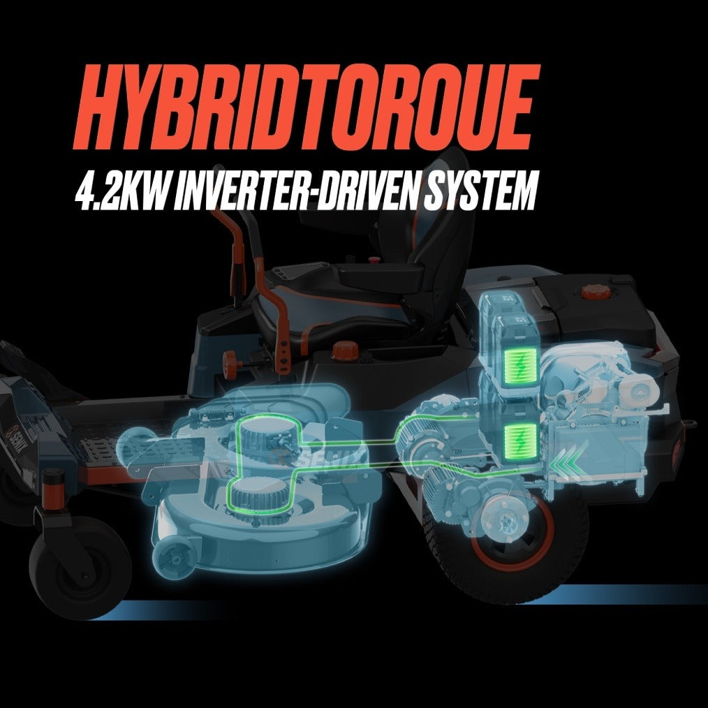 X6 60V 107cm (42") Zero Turn HYBRID Ride On Mower
