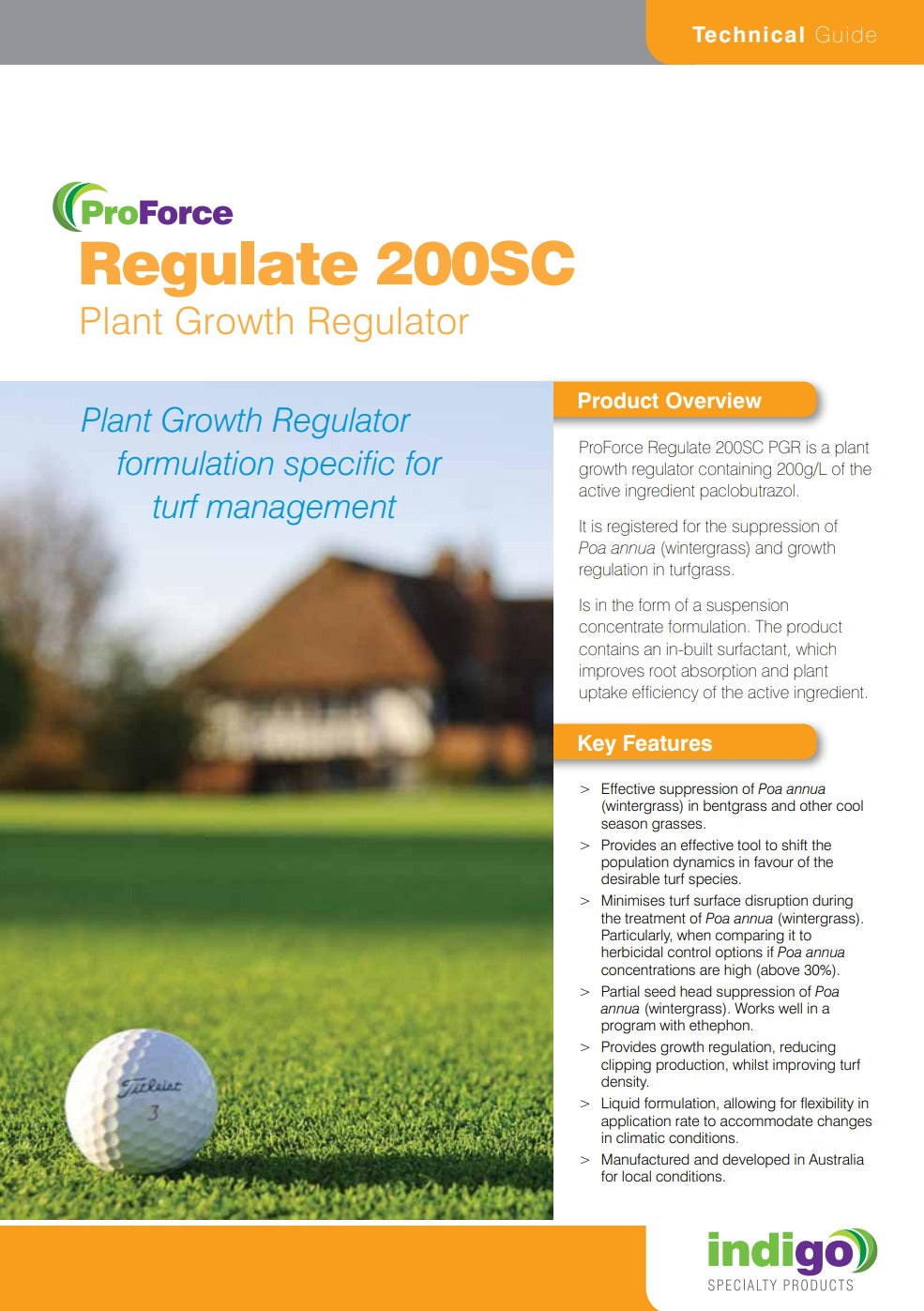 Indigo ProForce Regulate 2.5L Growth Regulator